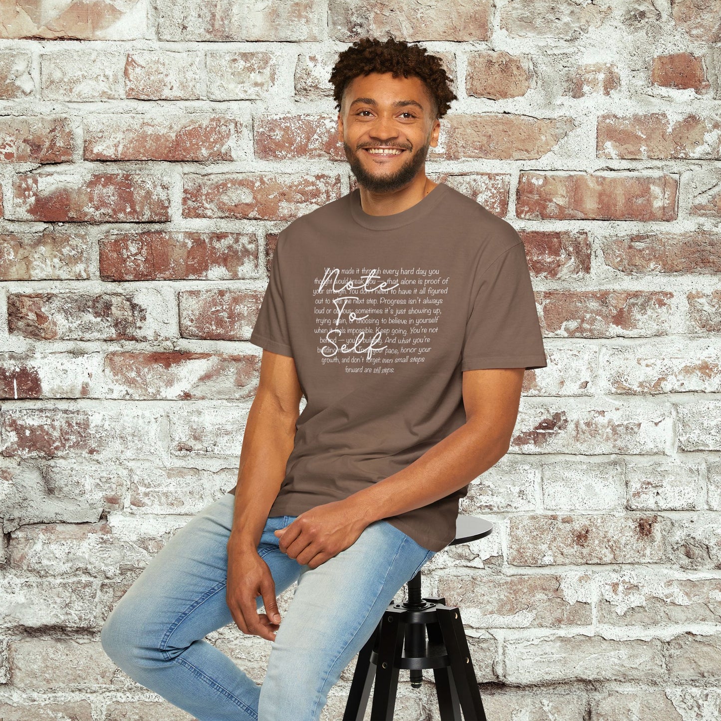 Note to Self Unisex T-Shirt - Motivational Quote Tee, Mental Health Reminder Shirt