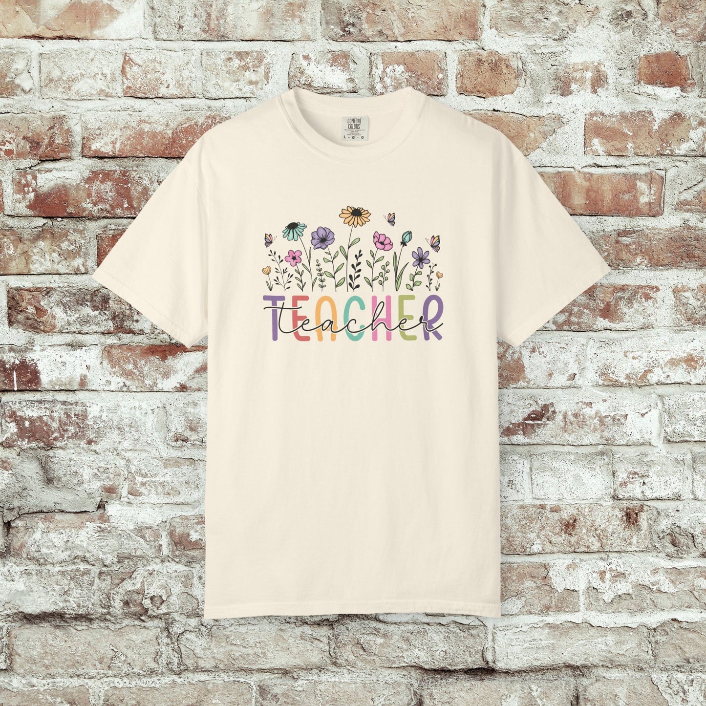 Wildflower Teacher Comfort Colors T-Shirt