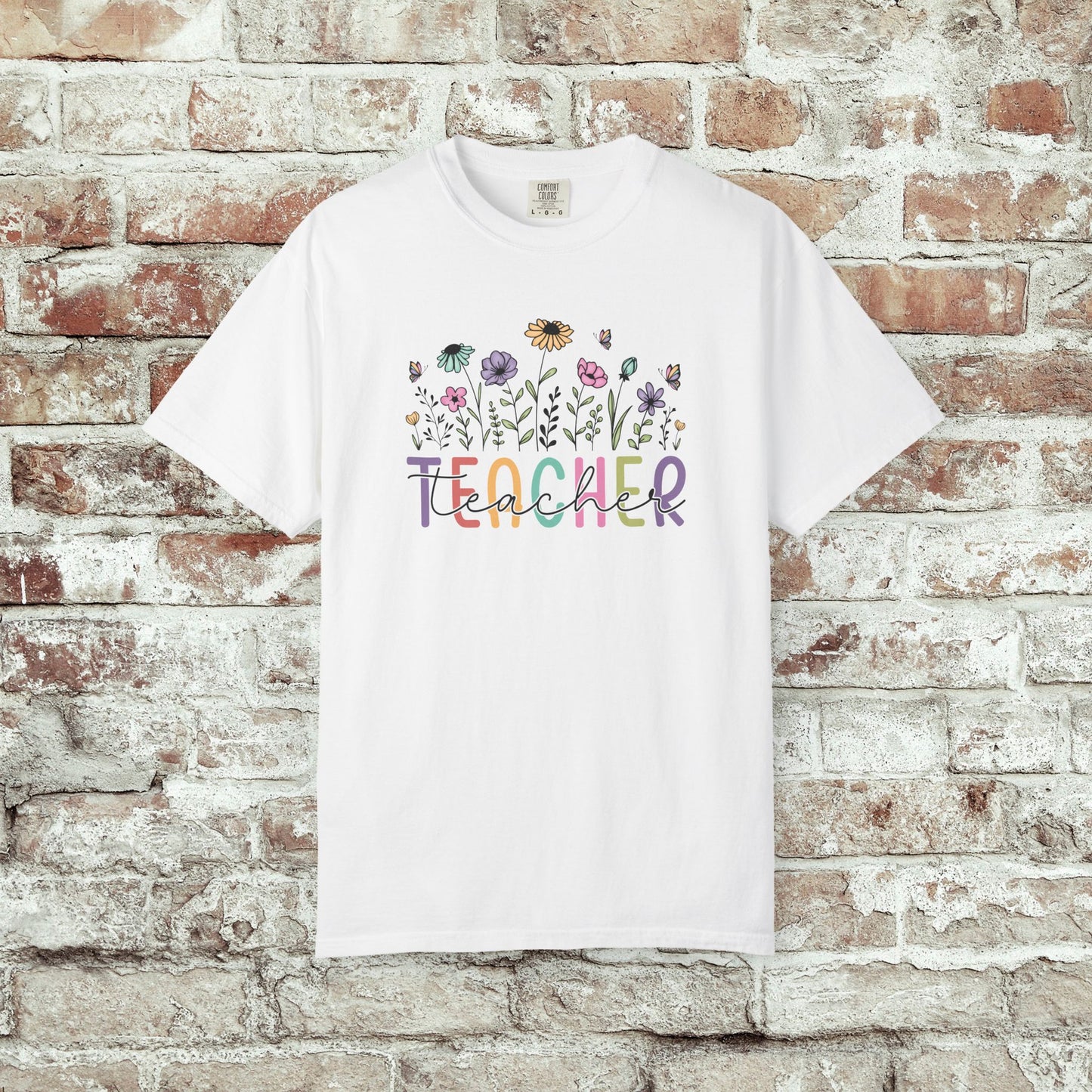 Wildflower Teacher Comfort Colors T-Shirt