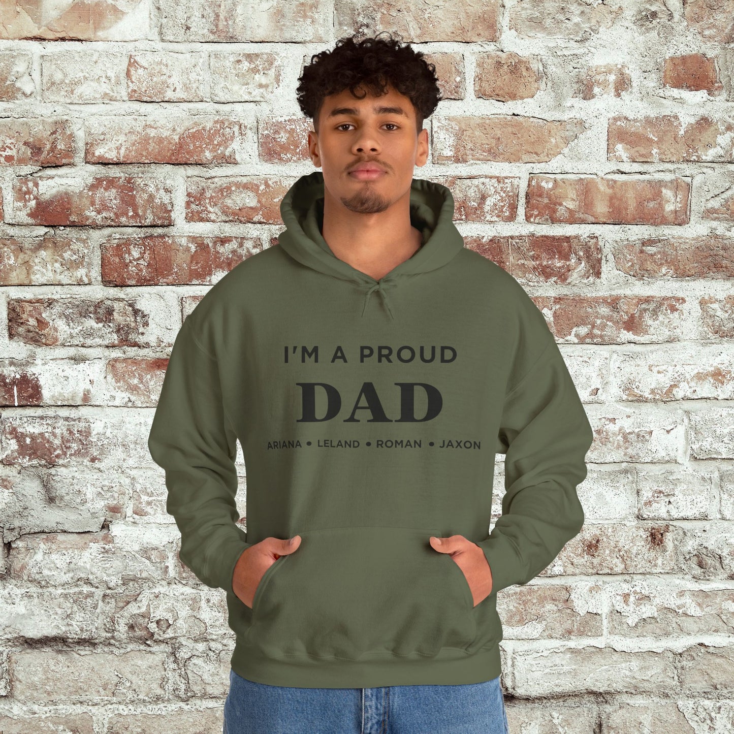 Proud Dad Hooded Sweatshirt