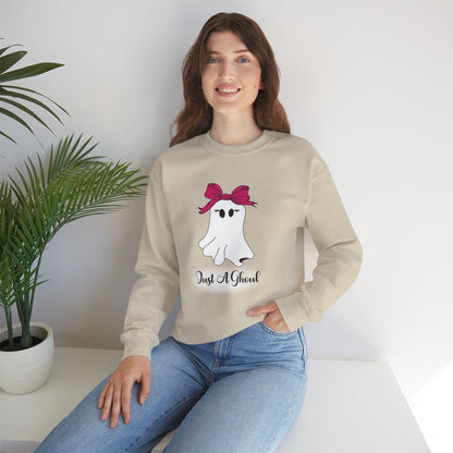 Just A Ghoul Ghost Crewneck Sweatshirt