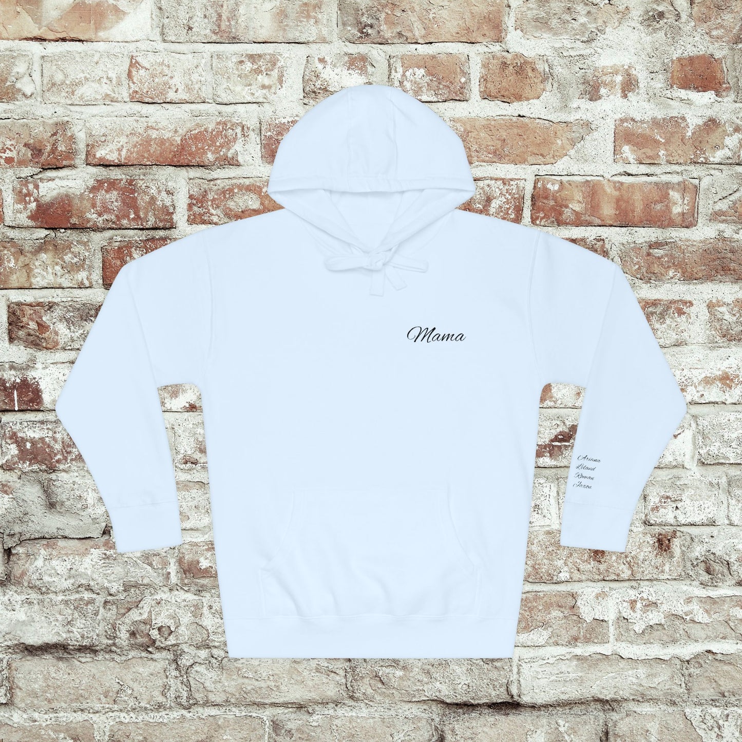 Personalized Embroidered Mama Hoodie with Kids Names