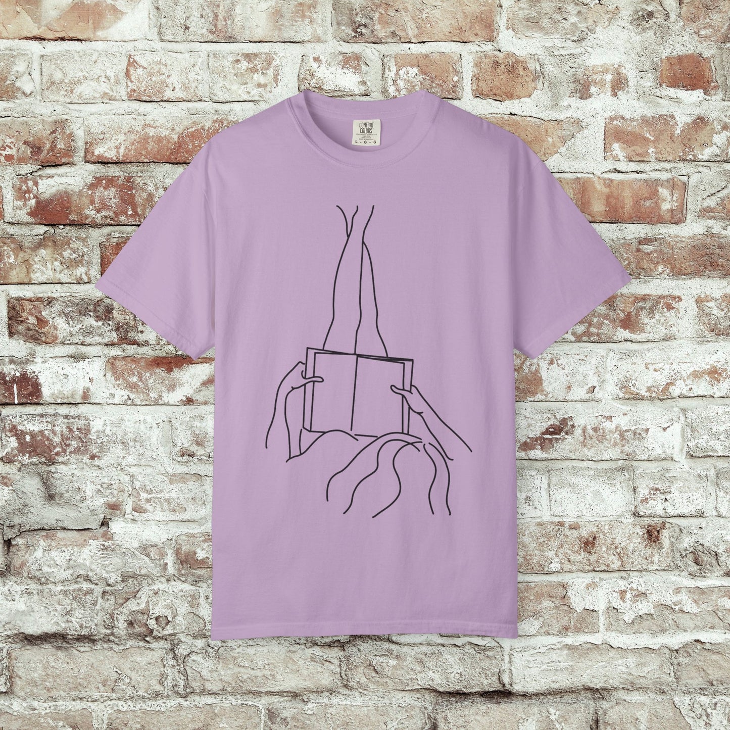 Reader Comfort Colors T-shirt - Feet Up Design