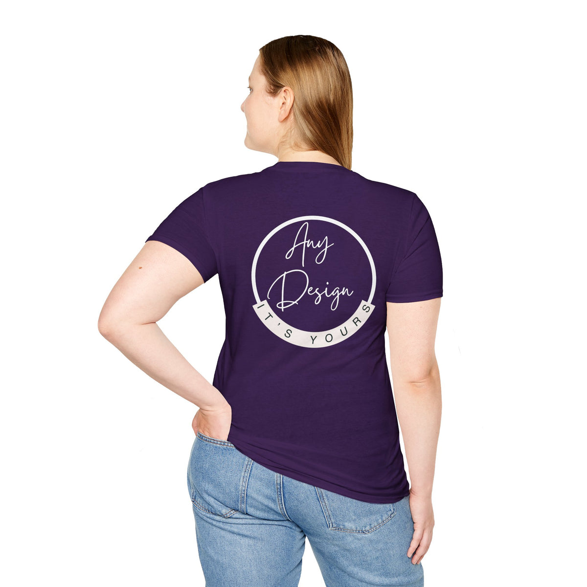 Personalizable Unisex Softstyle T-Shirt- Back Print Only!