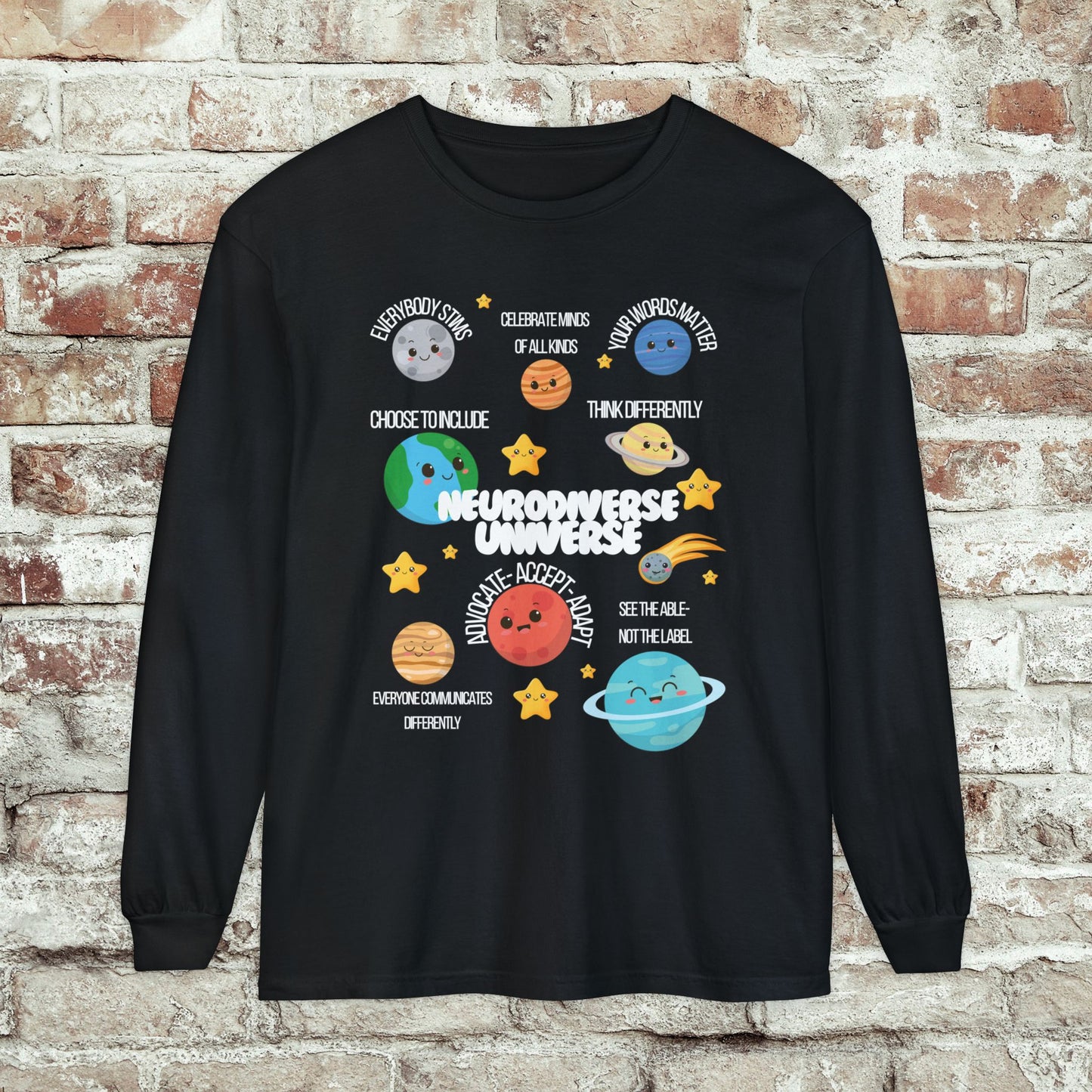 Neurodiverse Universe Long Sleeve Tee