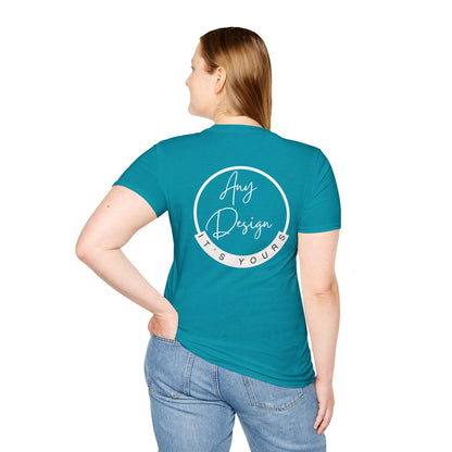 Personalizable Unisex Softstyle T-Shirt- Back Print Only!