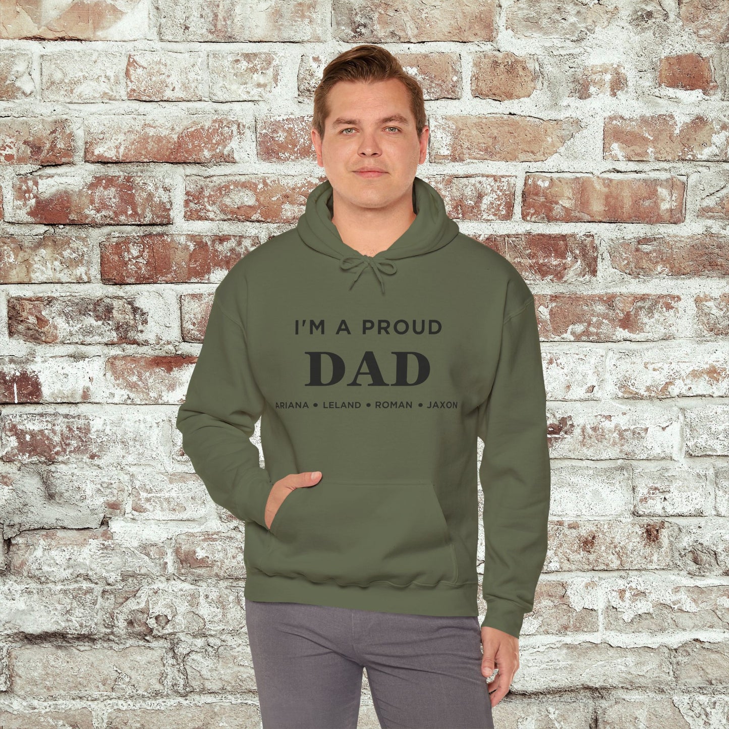 Proud Dad Hooded Sweatshirt