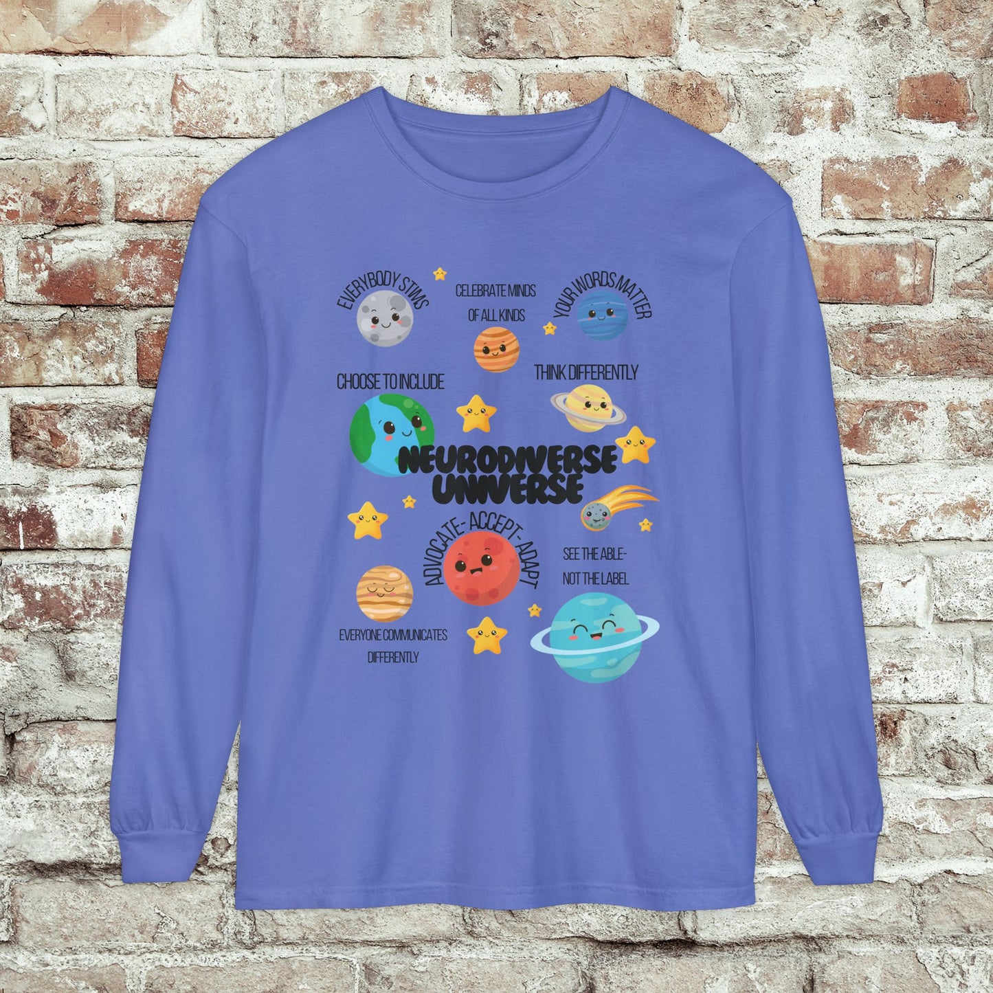 Neurodiverse Universe Long Sleeve Tee