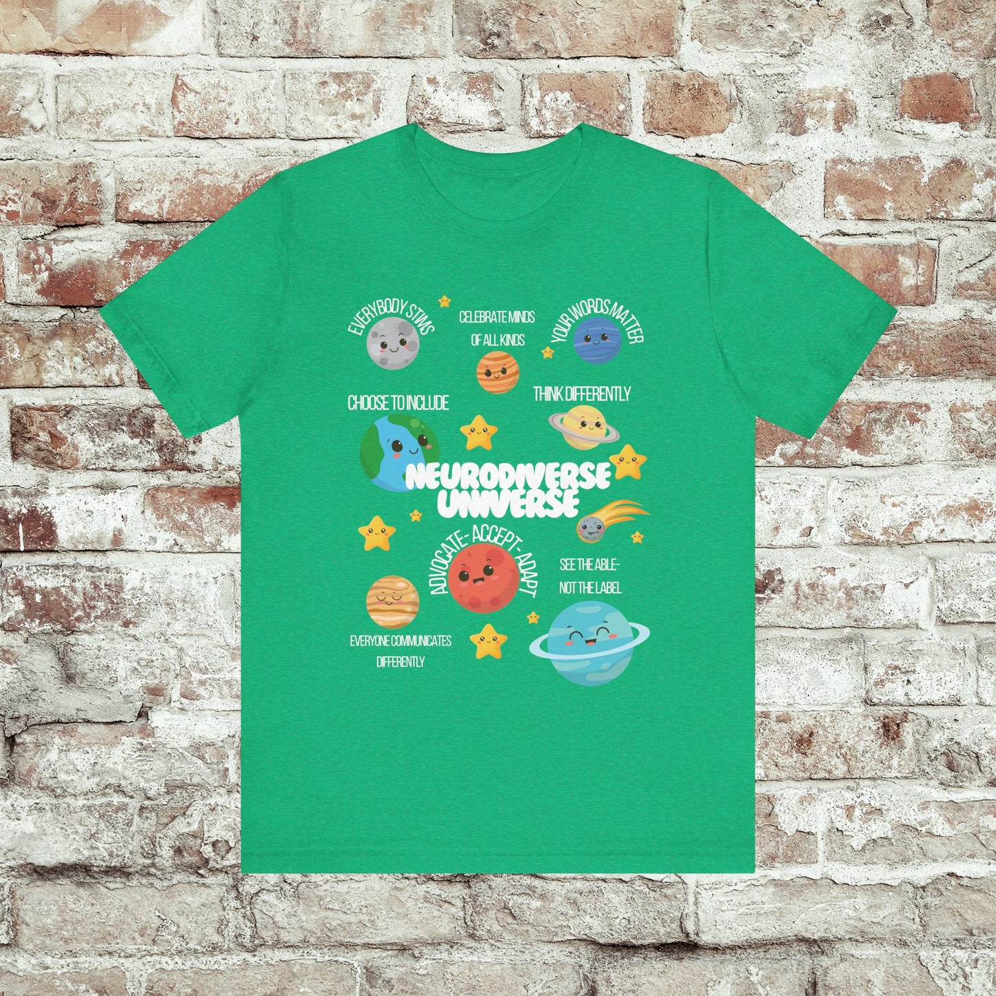 Neurodiverse Universe Shirt | Autism Acceptance Shirt | Mental Health Awareness | Choose to Include Tee