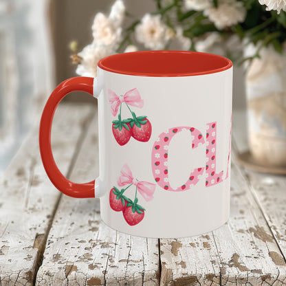 Clara Personalized Strawberry Mug