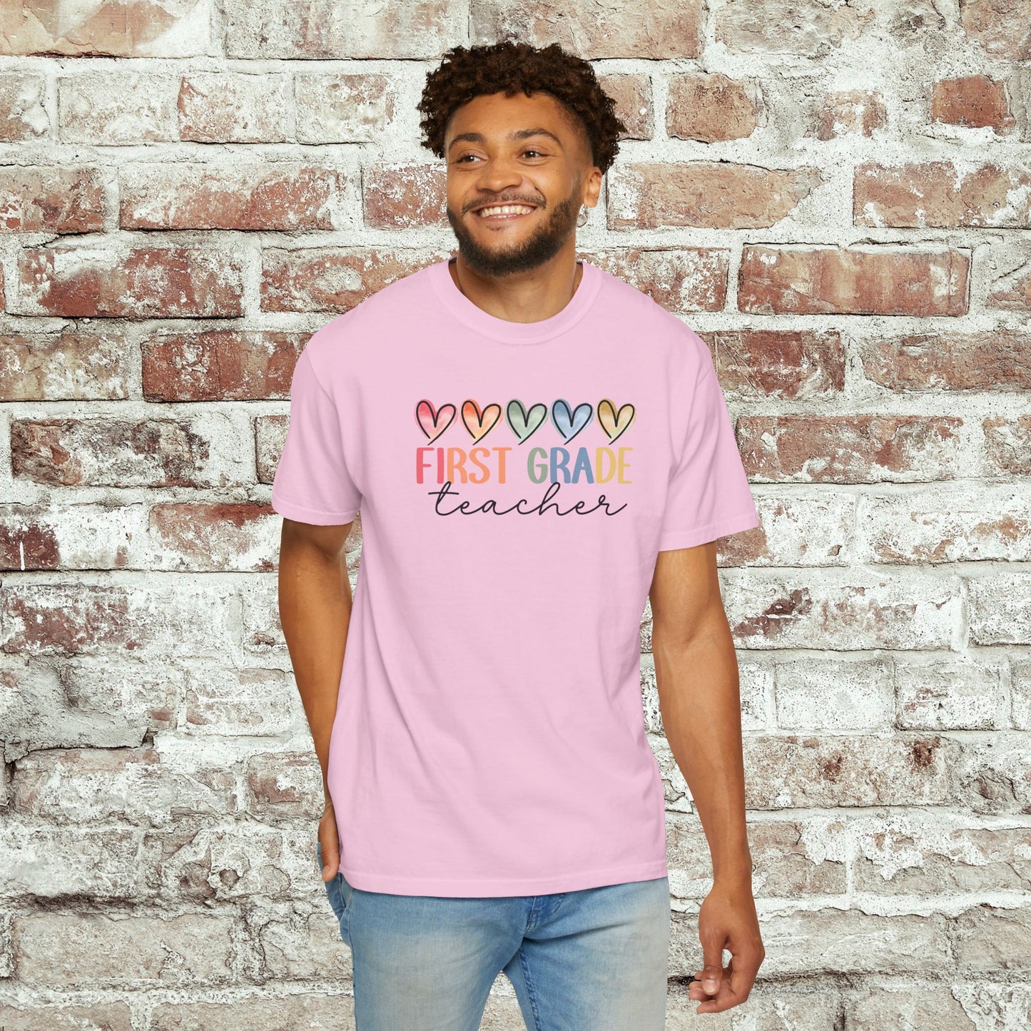 First Grade Teacher Unisex Shirt Comfort Colors