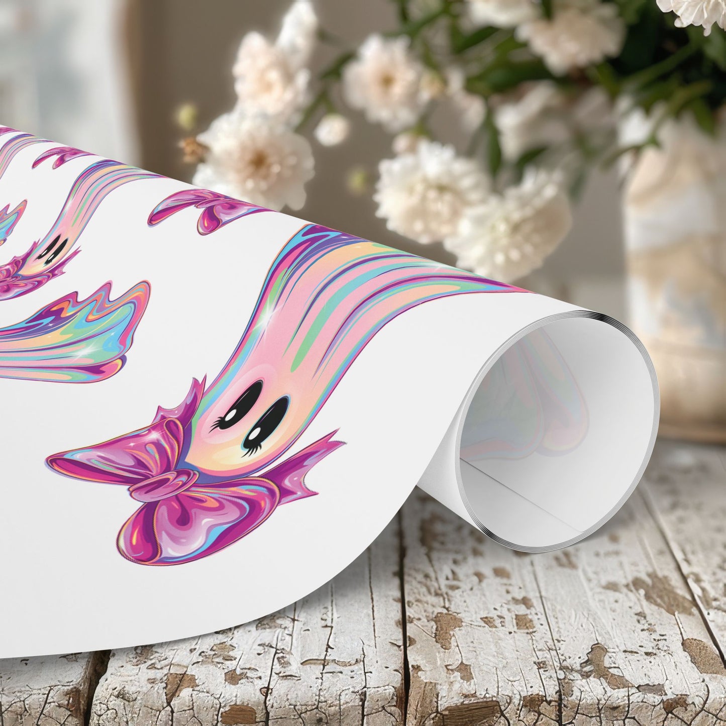 Iridescent Ghost Wrapping Paper