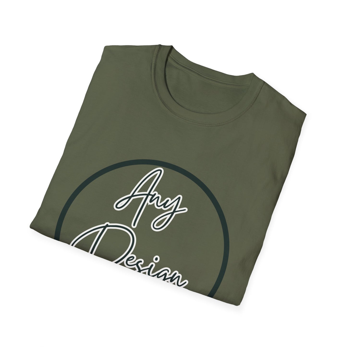 Customizable Unisex Soft-Style Graphic T-Shirt