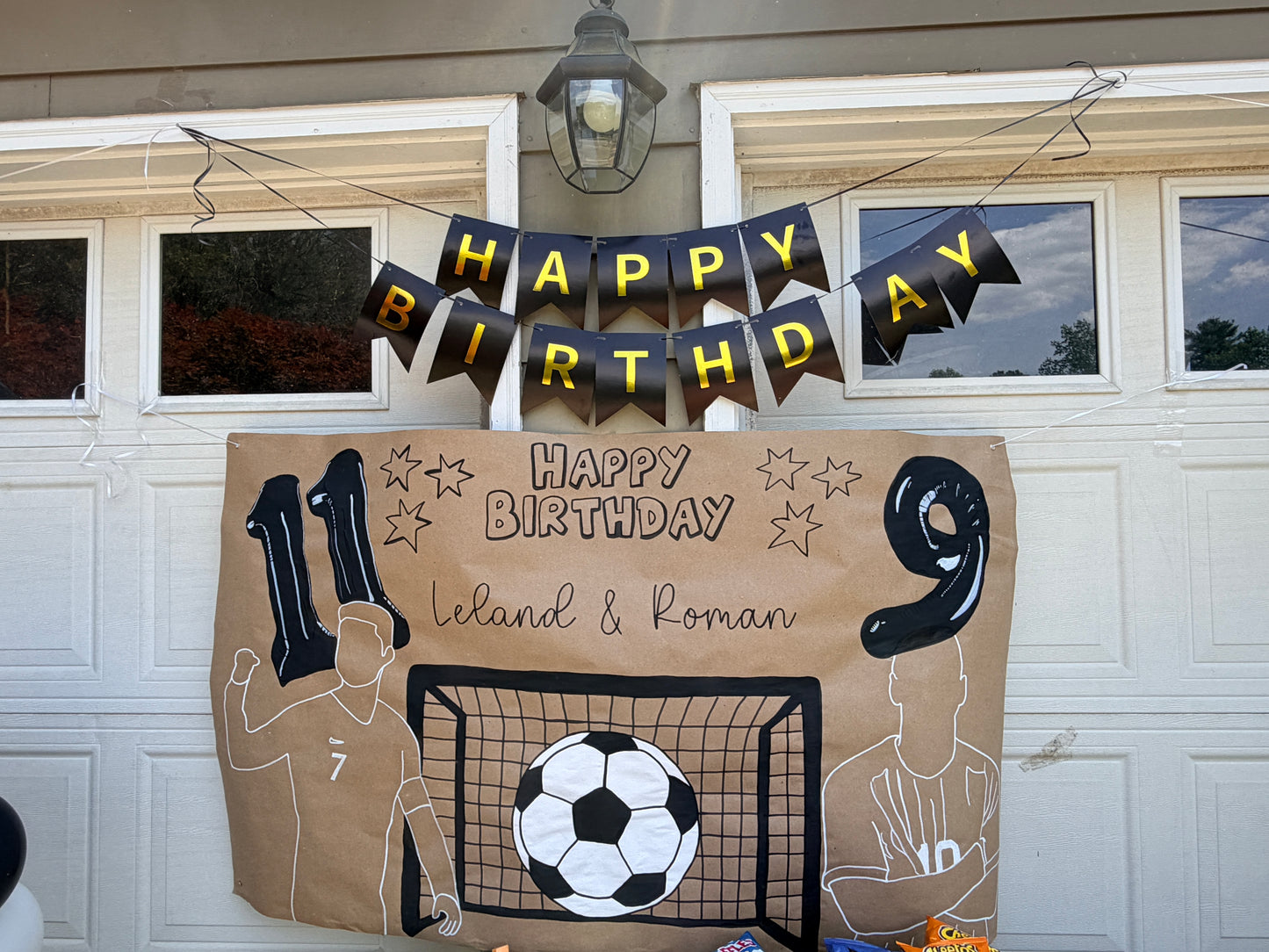 Hand-Painted Party Banner
