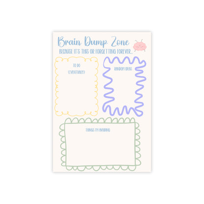 Brain Dump Zone Post-it® Note Pads