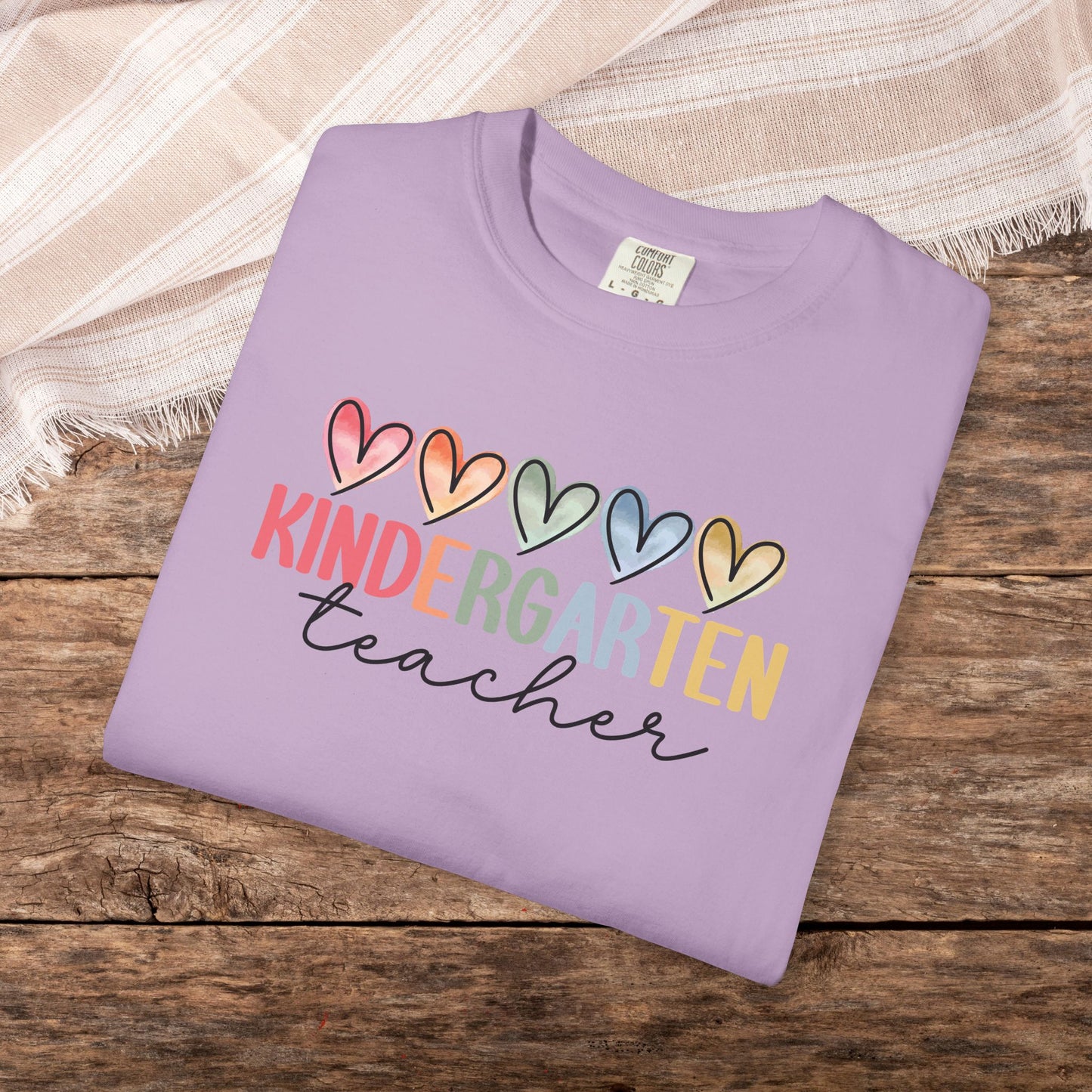 Kindergarten Teacher Comfort Colors Unisex Shirt