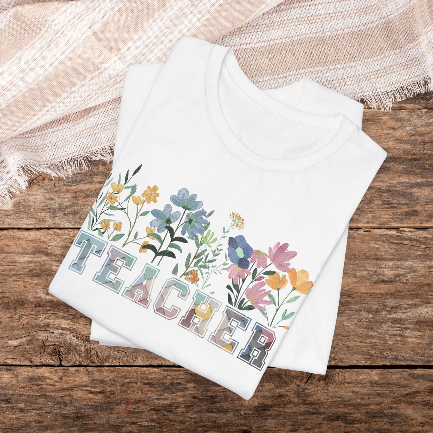 Floral Unisex Soft-Style Teacher Appreciation Tee
