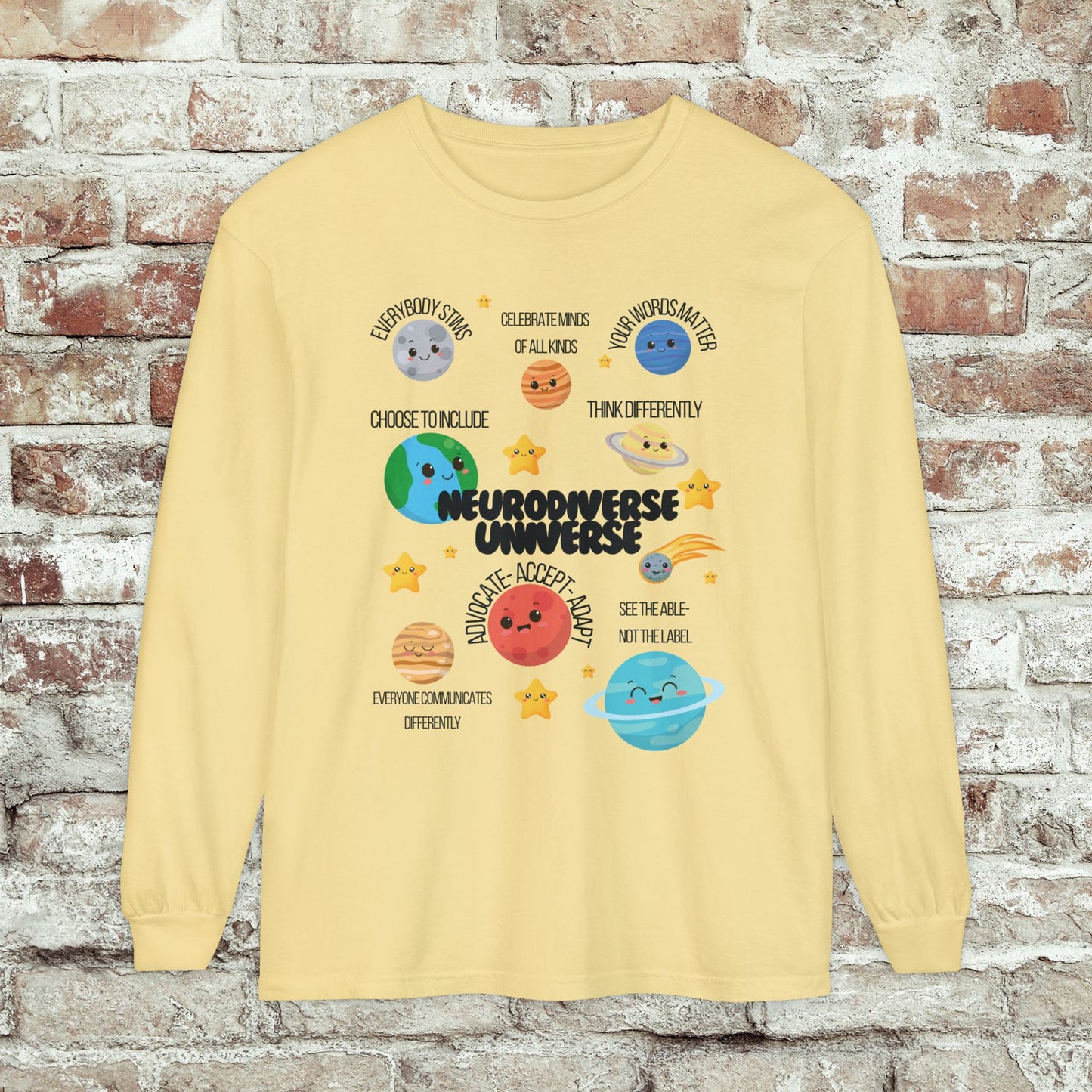 Neurodiverse Universe Long Sleeve Tee