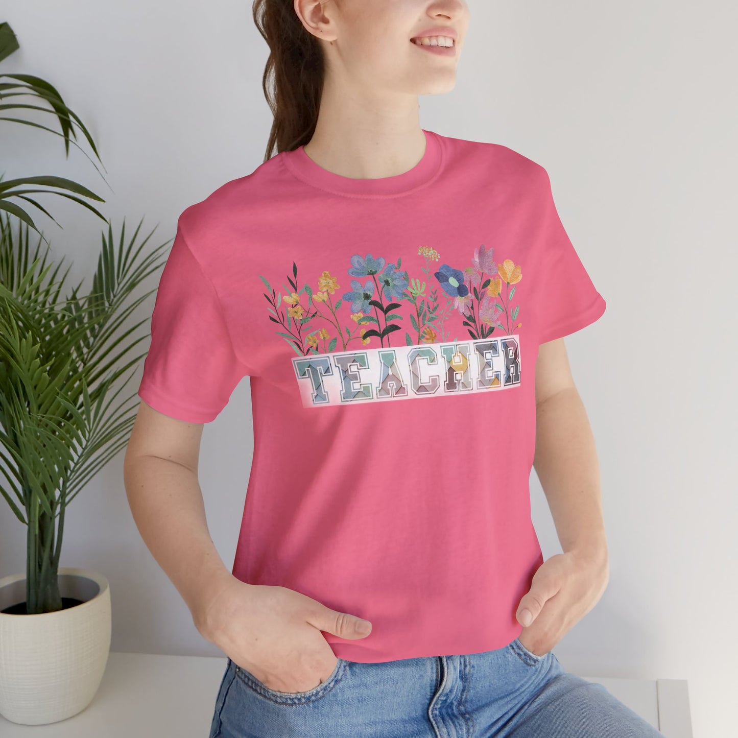 Floral Unisex Soft-Style Teacher Appreciation Tee