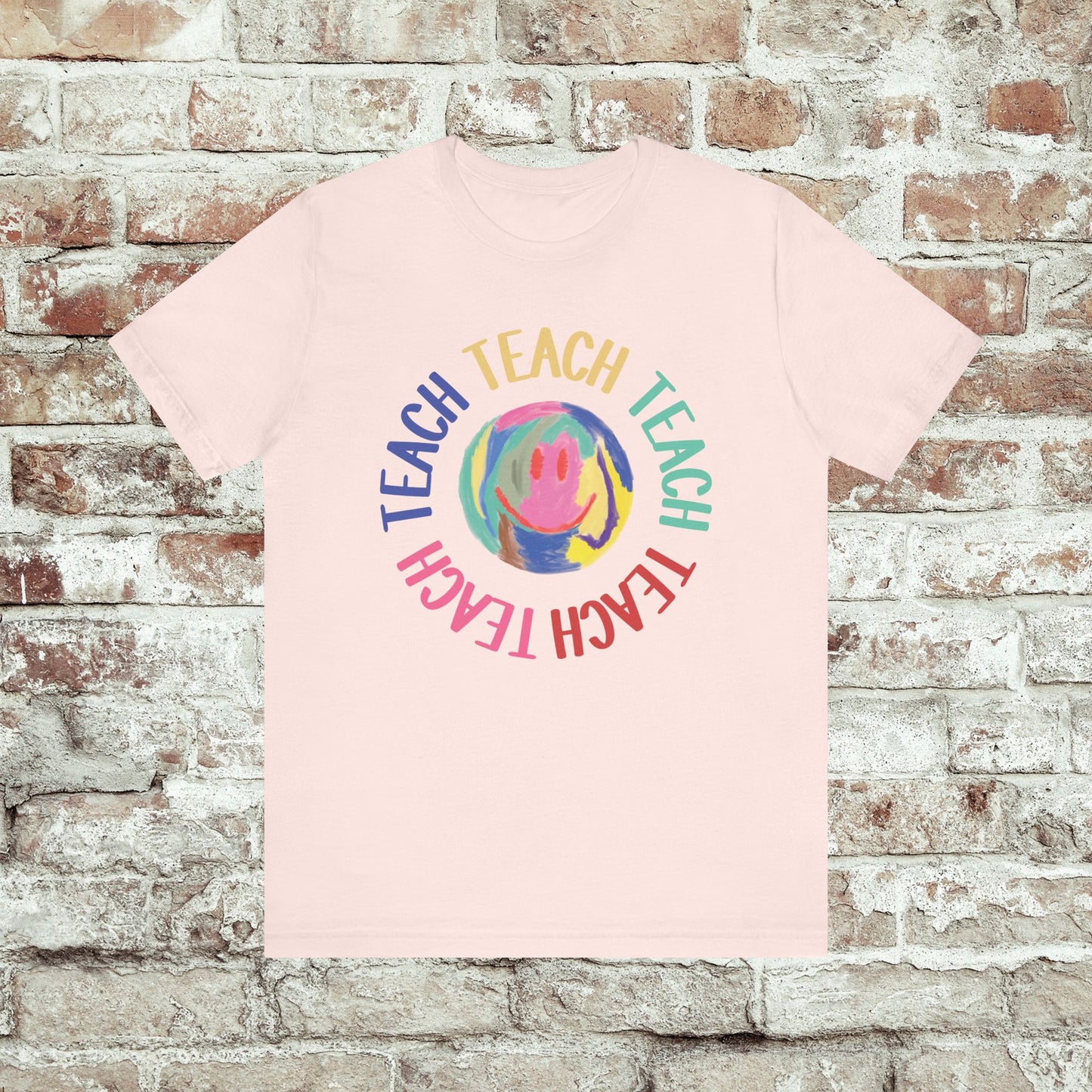 Unisex Soft-Style Teach Teach Teach Shirt for Teachers
