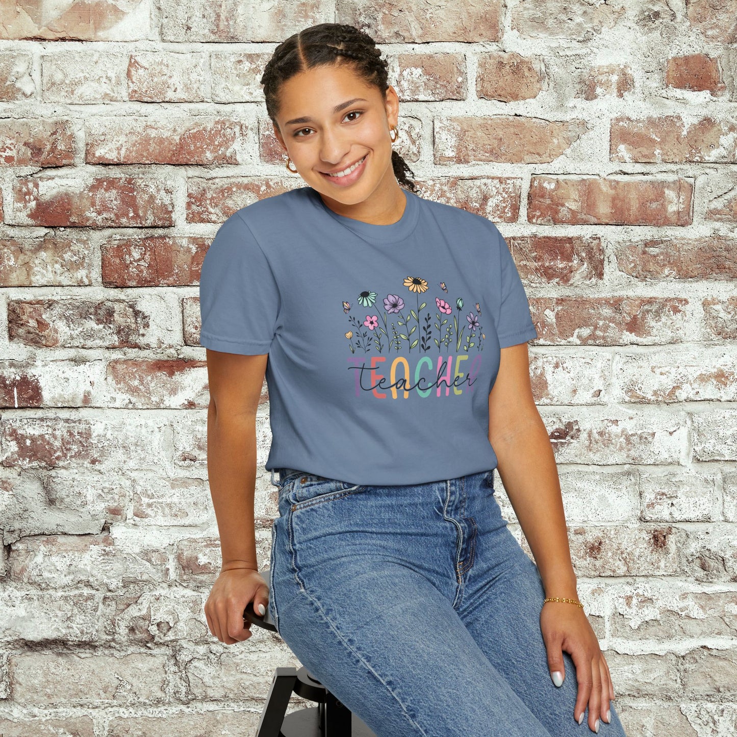 Wildflower Teacher Comfort Colors T-Shirt