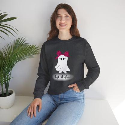 Just A Ghoul Ghost Crewneck Sweatshirt