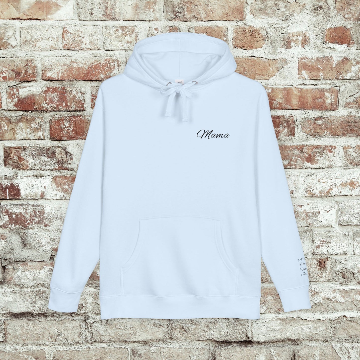 Personalized Embroidered Mama Hoodie with Kids Names