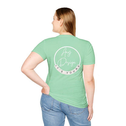 Personalizable Unisex Softstyle T-Shirt- Back Print Only!
