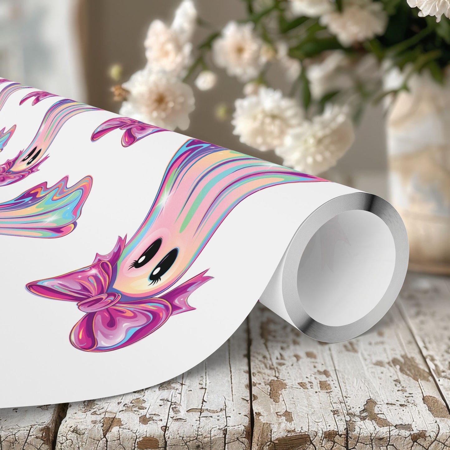 Iridescent Ghost Wrapping Paper