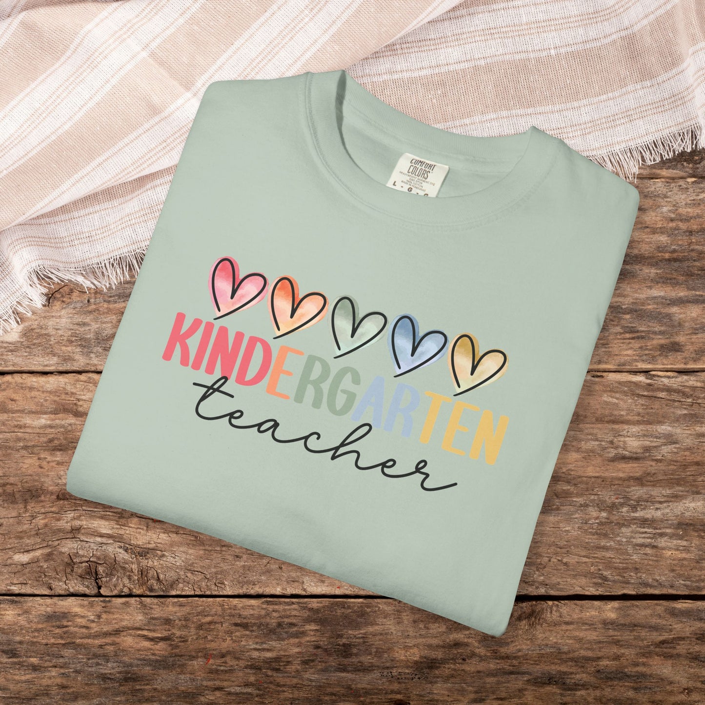 Kindergarten Teacher Comfort Colors Unisex Shirt