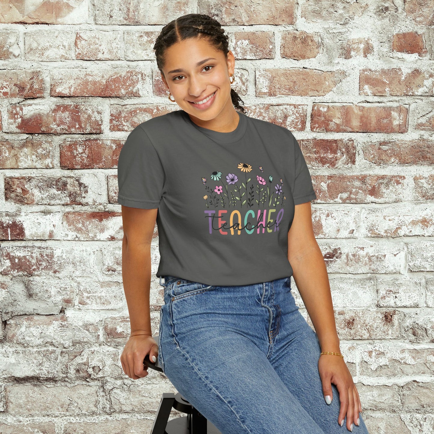 Wildflower Teacher Comfort Colors T-Shirt