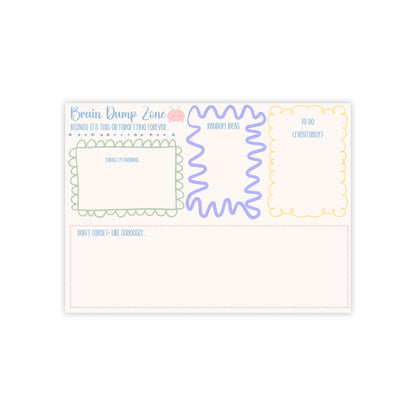 Brain Dump Zone Post-it® Note Pads