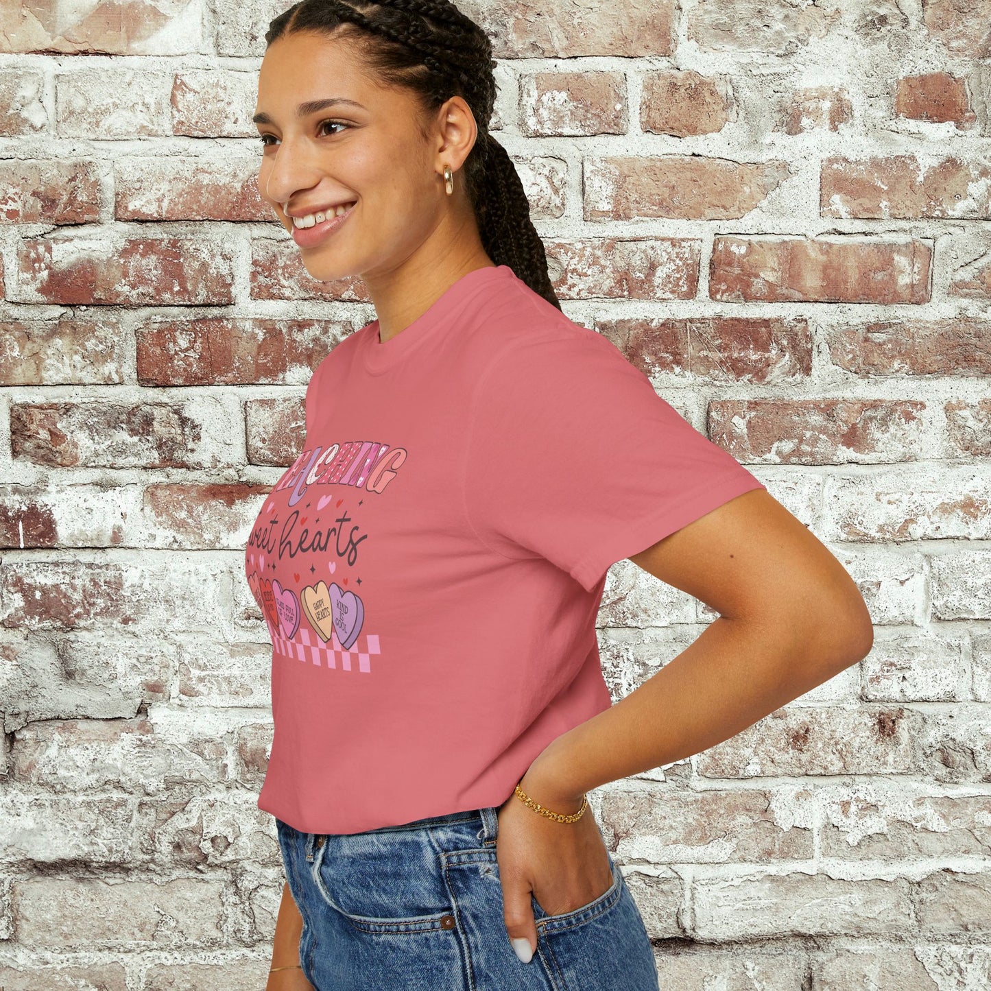 Teaching Sweet Hearts T-Shirt — Teacher Valentine Candy Hearts Tee
