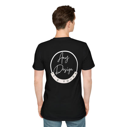 Personalizable Unisex Softstyle T-Shirt- Back Print Only!