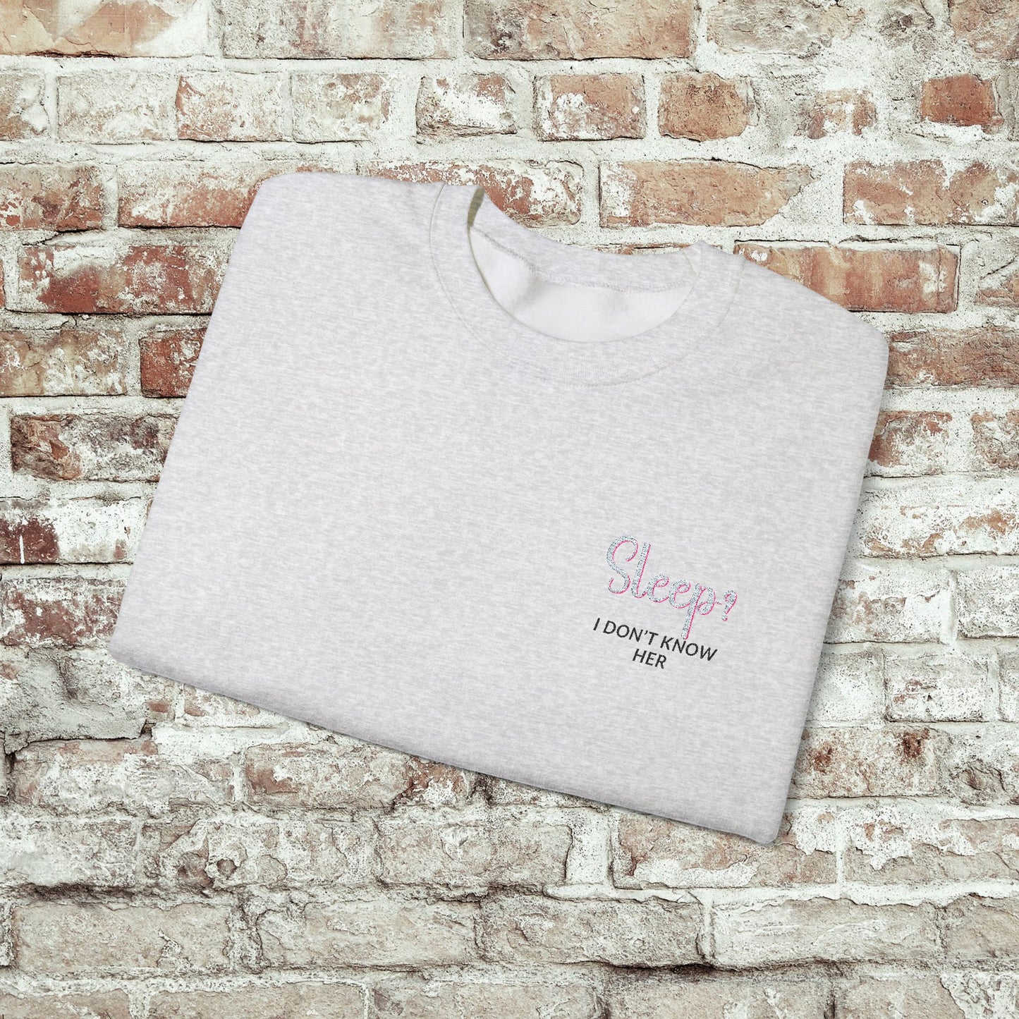Embroidered Funny Tired Mom Sweatshirt