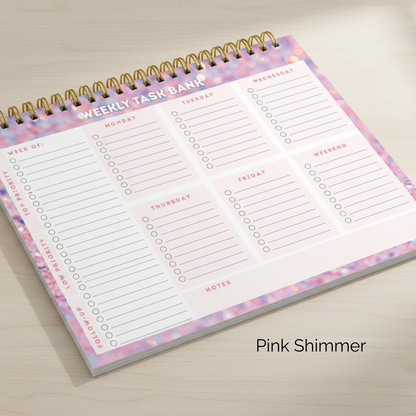 Spiral Bound Undated Weekly Task Bank