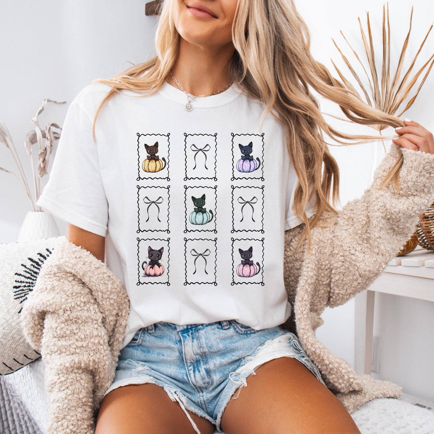 Pastel Pumpkin Cat Shirt