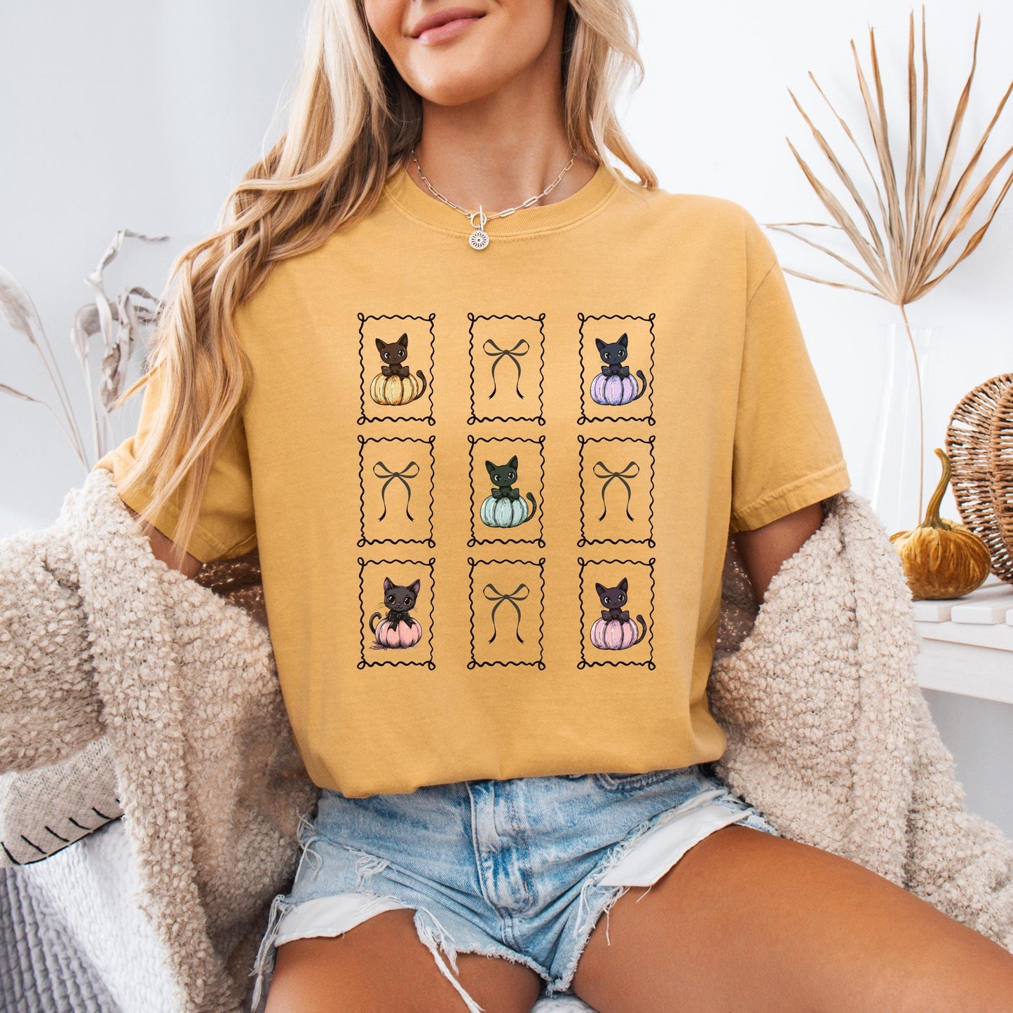 Pastel Pumpkin Cat Shirt