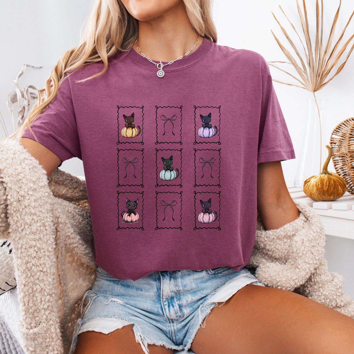 Pastel Pumpkin Cat Shirt