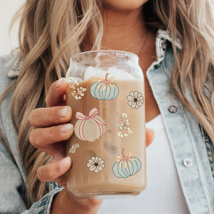 Coquette Fall Sipper, Glass Coffee Mug