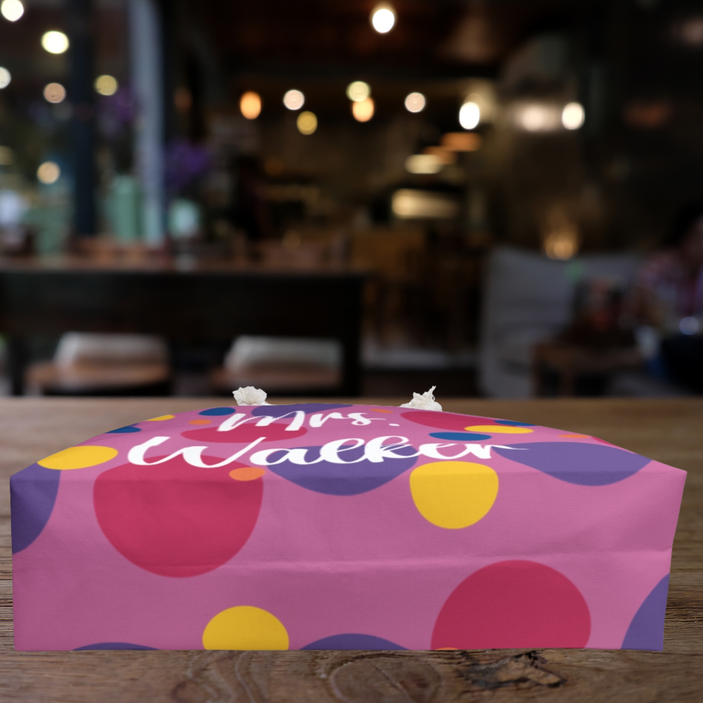 Personalized Polka Dot Weekender Bag