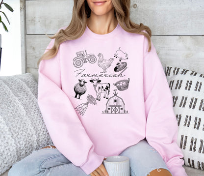 Farmerish Doodle Style Sweatshirt