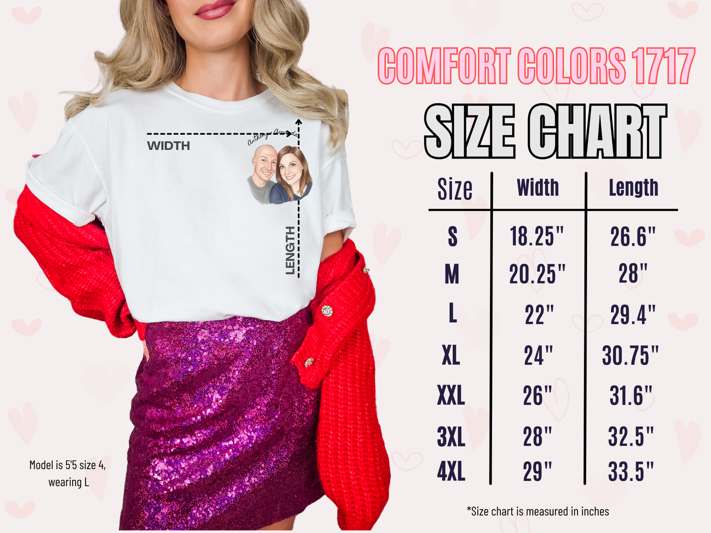 Photo Pocket Tee — Personalized Couple Portrait T‑Shirt