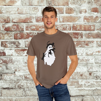 Spooky Ghost & Black Cats Comfort Colors Tee