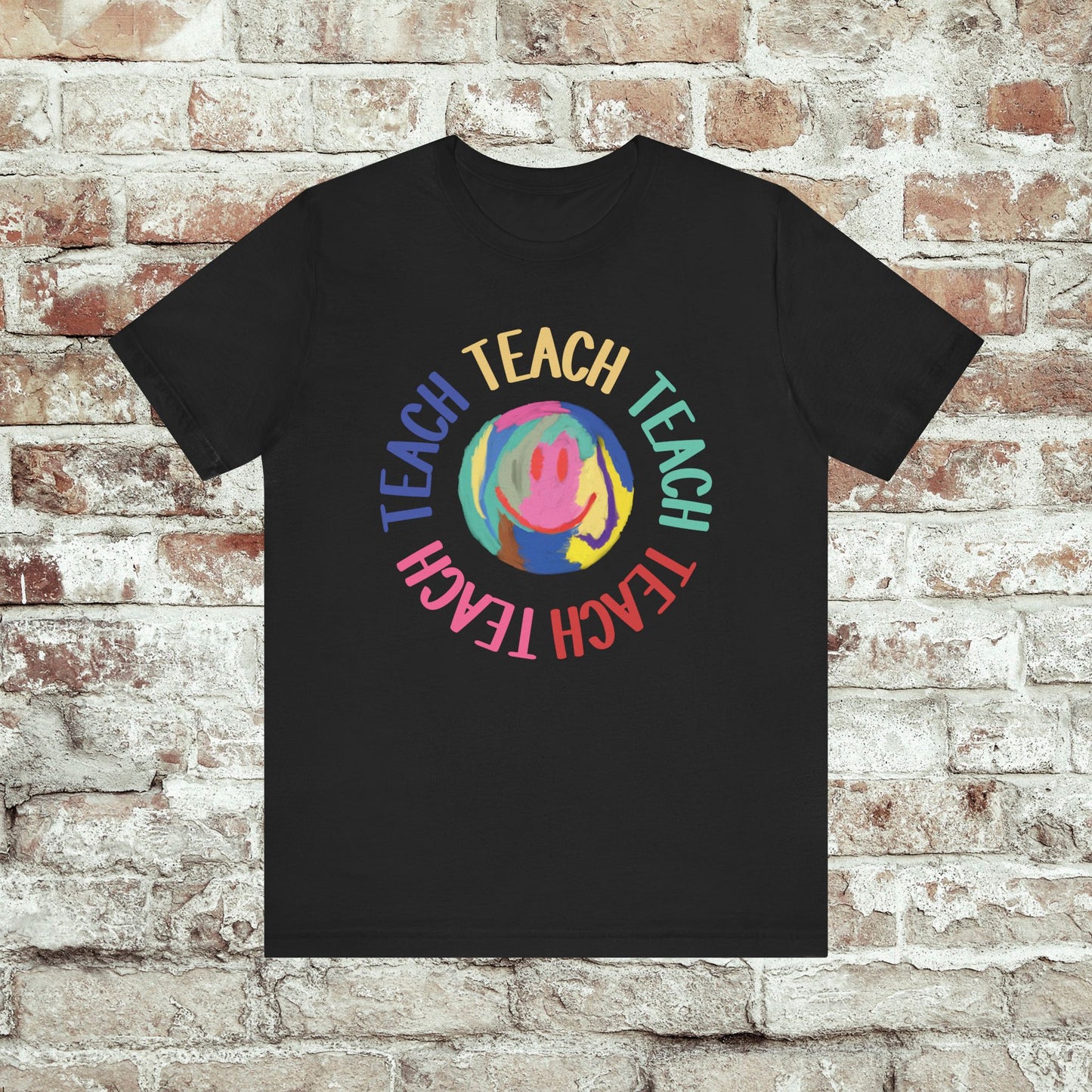 Unisex Soft-Style Teach Teach Teach Shirt for Teachers
