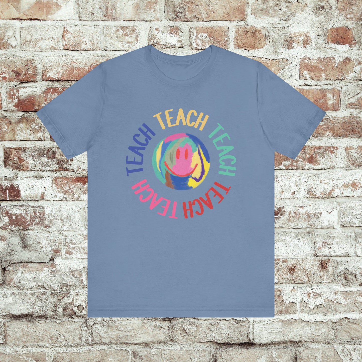Unisex Soft-Style Teach Teach Teach Shirt for Teachers