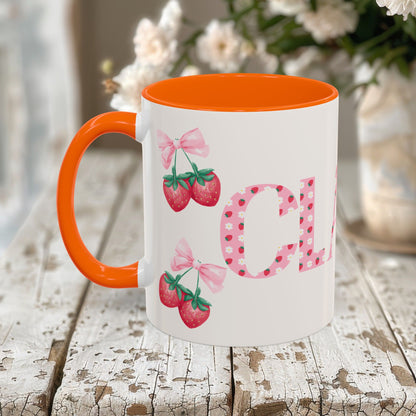Clara Personalized Strawberry Mug