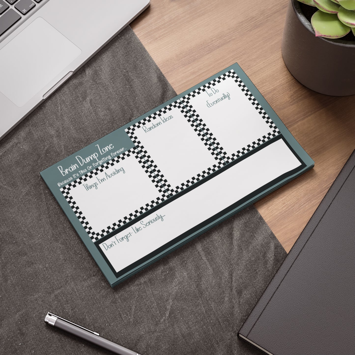 Checkered Post-it® Note Pads