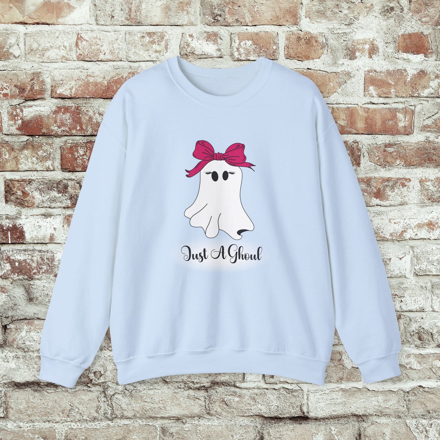 Just A Ghoul Ghost Crewneck Sweatshirt