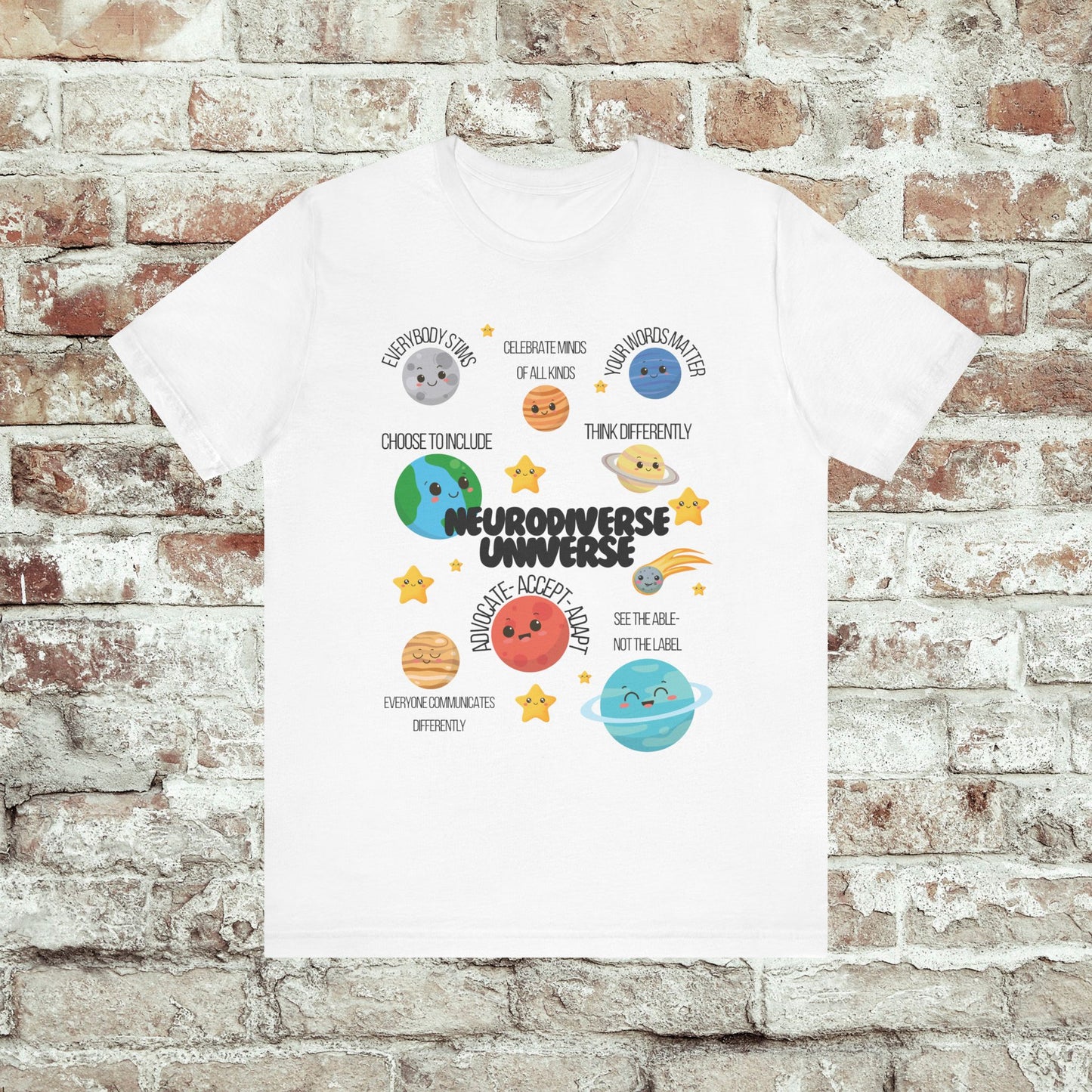 Neurodiverse Universe Shirt | Autism Acceptance Shirt | Mental Health Awareness | Choose to Include Tee